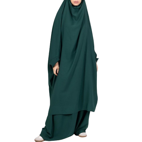 Jilbab avec jupe en tissu léger