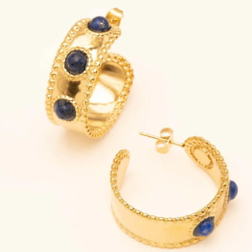 Boucles d'oreilles Janna en Lapis lazuli