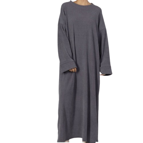 Abaya en velours côtelé