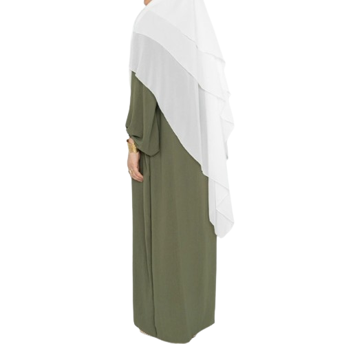 Abaya en jazz manches ballon
