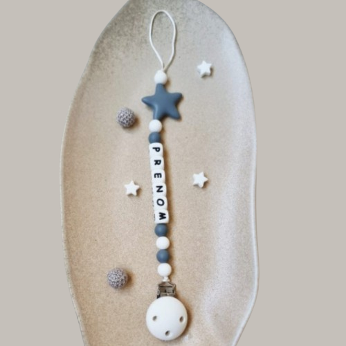 Attache tétine à personnaliser