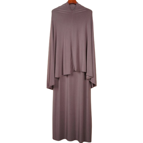 Abaya et hijab à enfiler en jersey