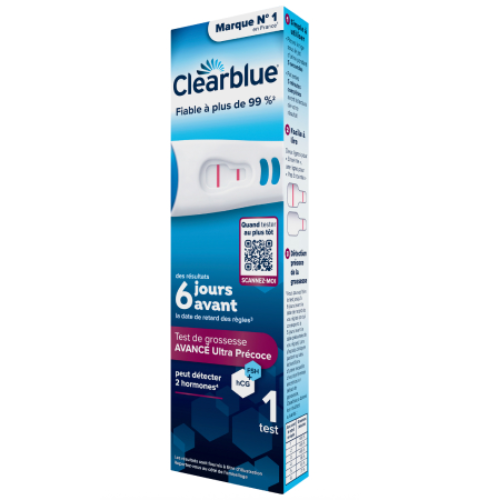 Test de grossesse Clearblue ultra précoce avancé